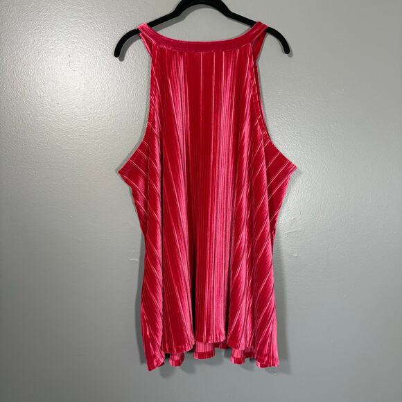Torrid Red Velvet Whimysgoth Pleated Goddess Tank - 3 (3X) - Women's Plus Size - Picture 6 of 6